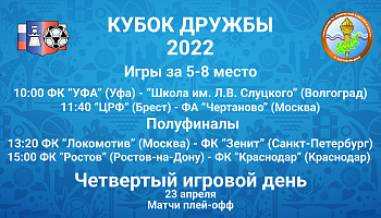 Итоги группового этапа международного турнира "Кубок дружбы-2022"